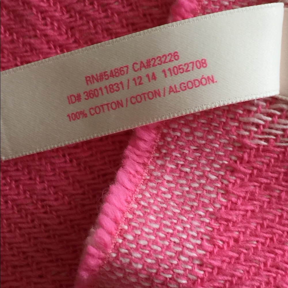 Victoria’s Secret cotton beach blanket w/ logo - Picture 7 of 11